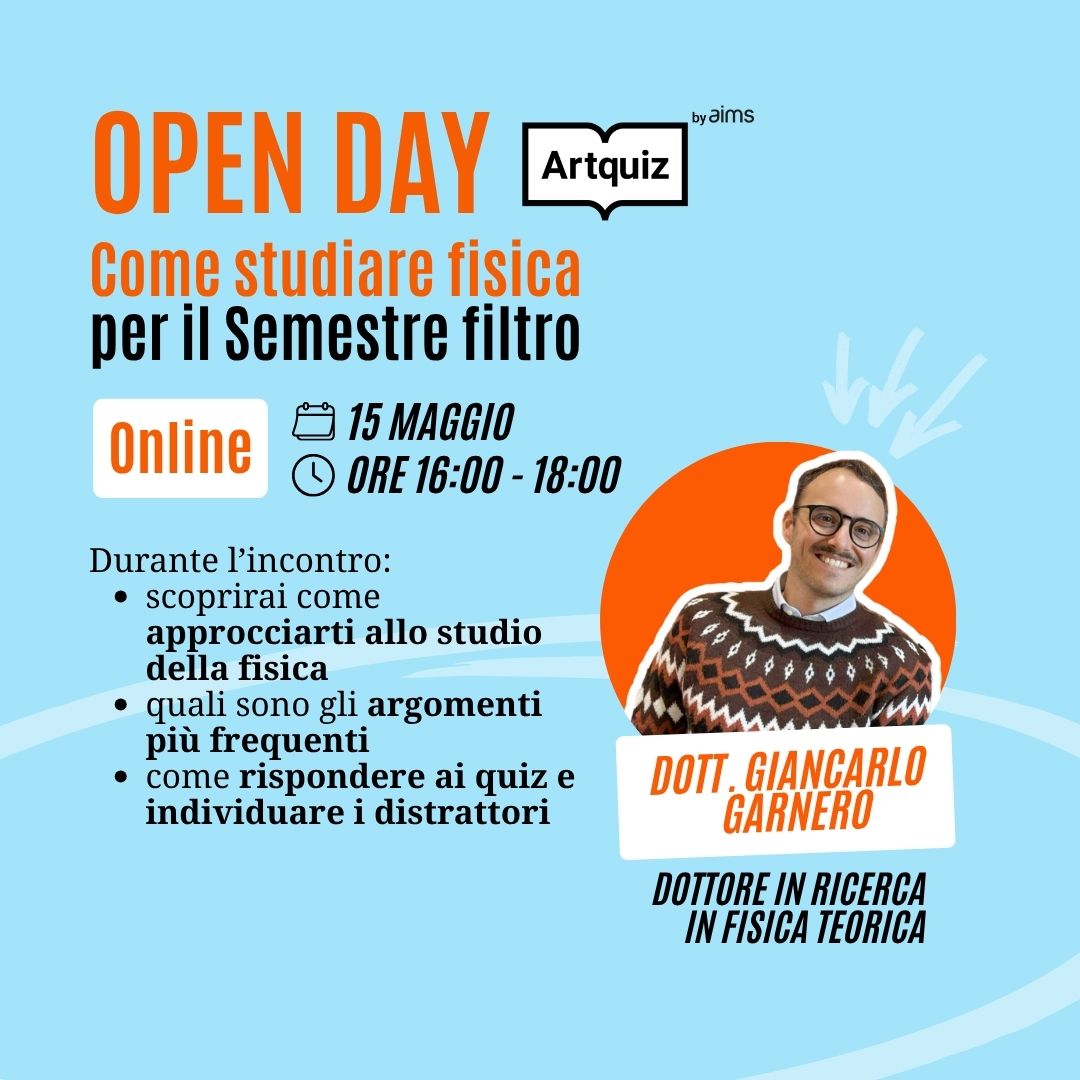 Open Day 15 maggio